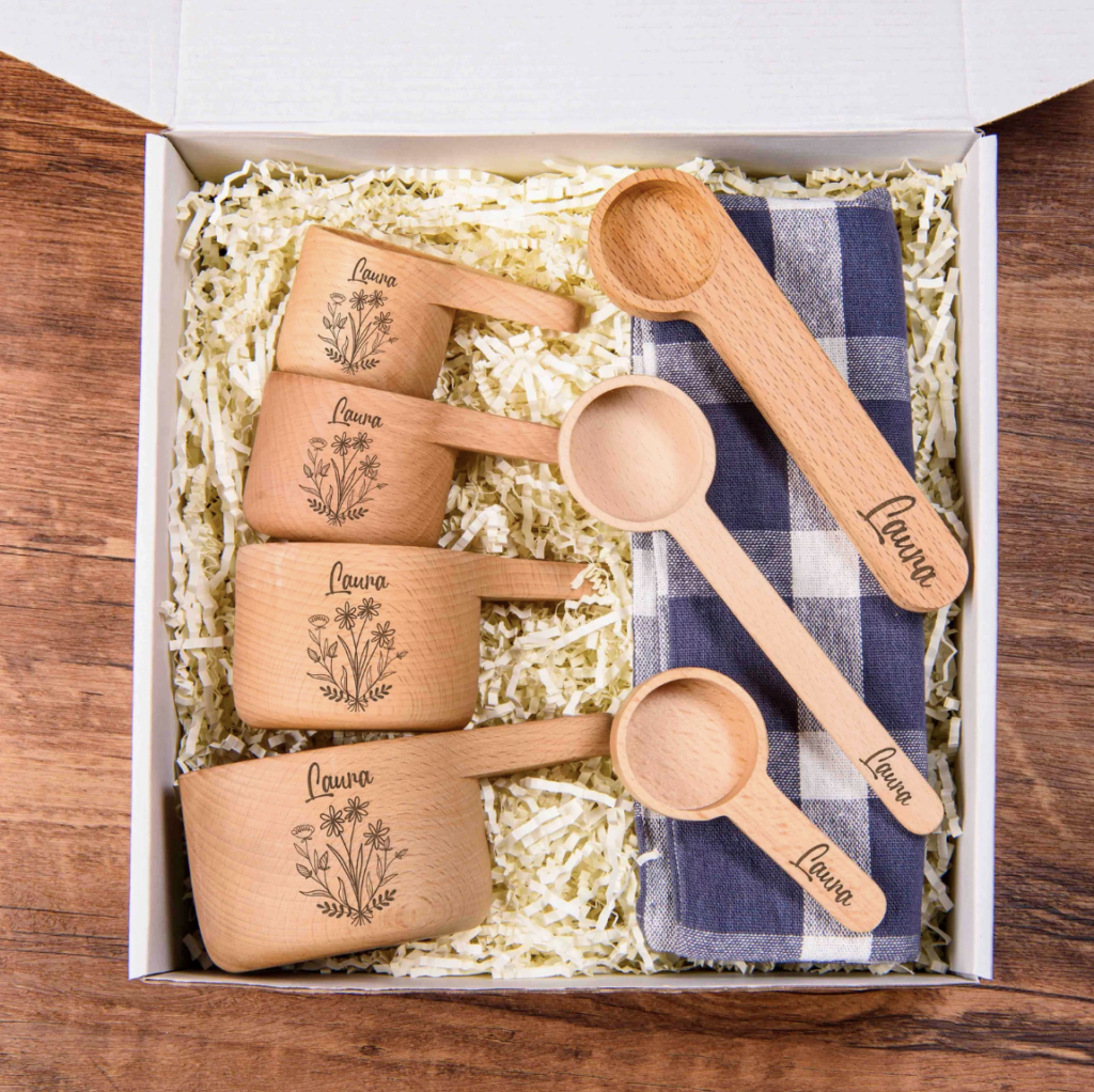 Etsy Custom Measuring Spoons and Cups