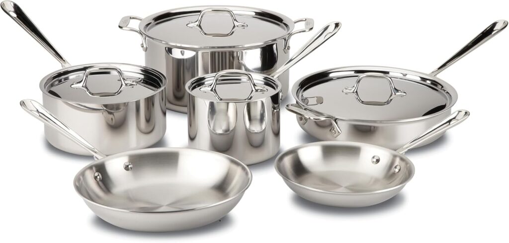 All Clad D3 Stainless Steel Cookware Set B