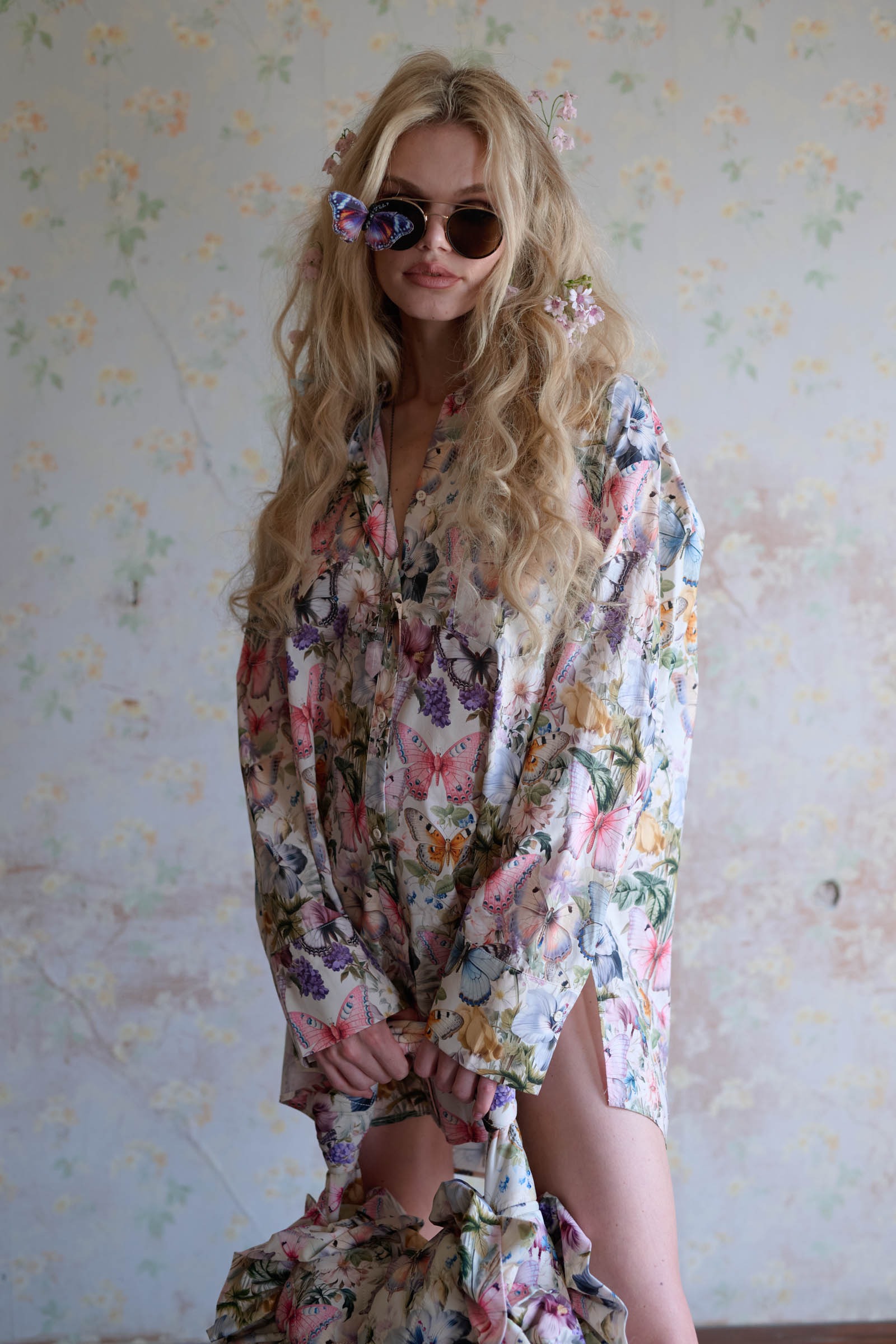 Selkie Butterfly Botanics Big Blouse